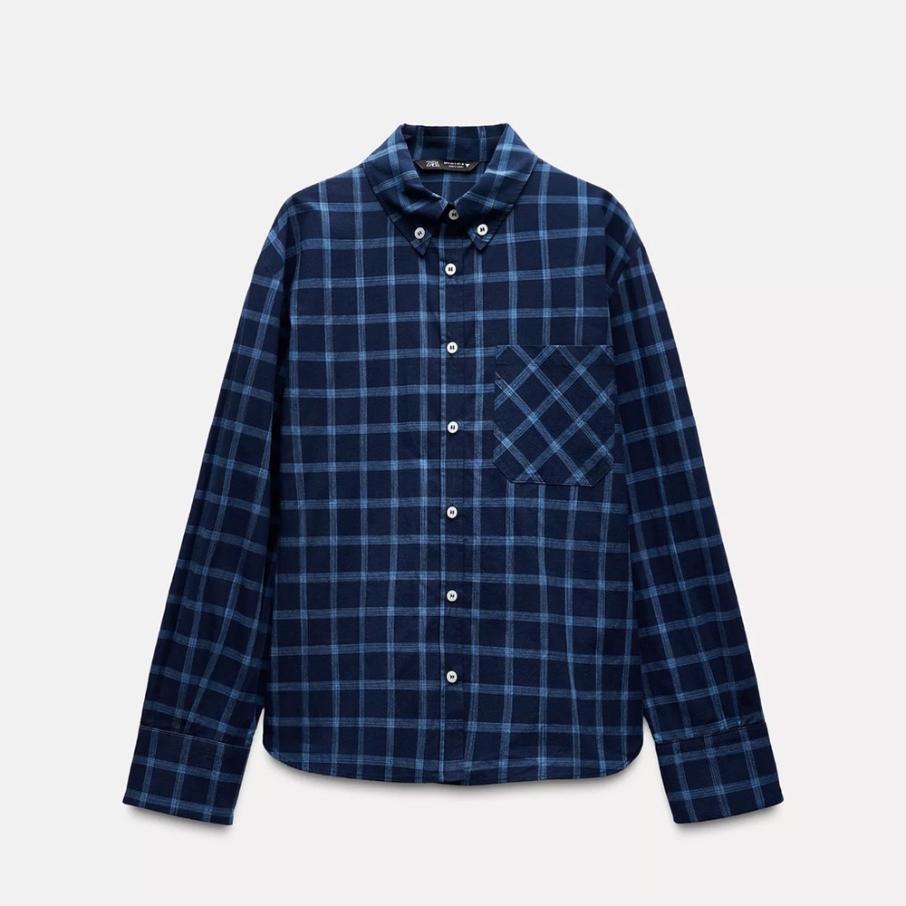 Blue Plaid shirt